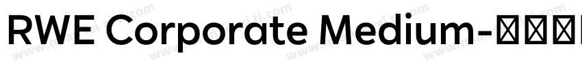 RWE Corporate Medium字体转换